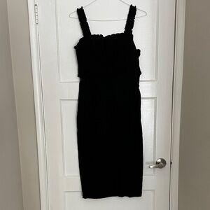 Anthropologie Black Sleeveless Dress